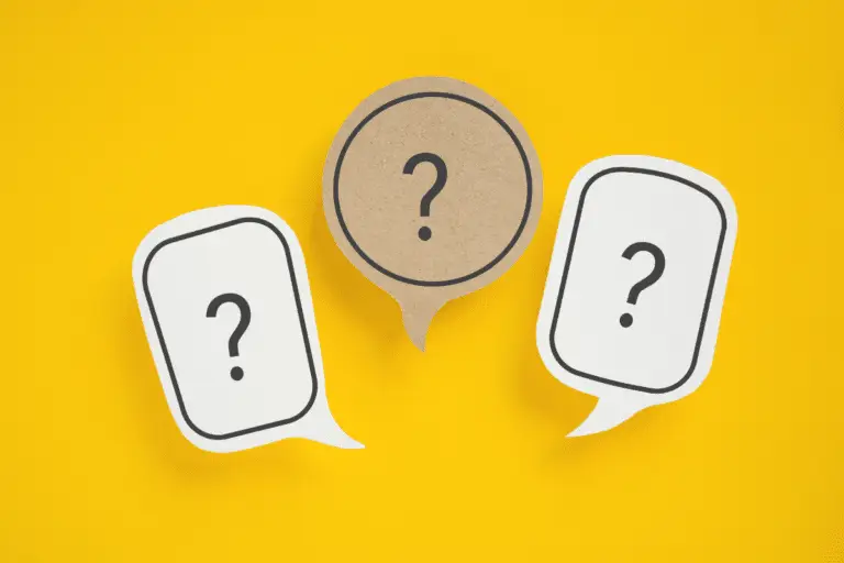 Three question marks